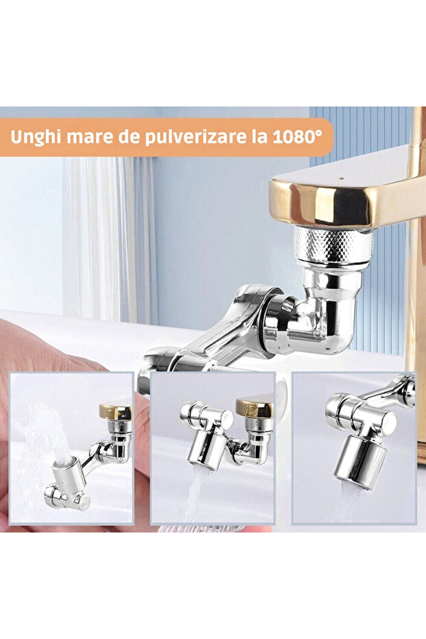 VarioShop® rotating tap extension, sink faucet extension, swivels in any direction - 7