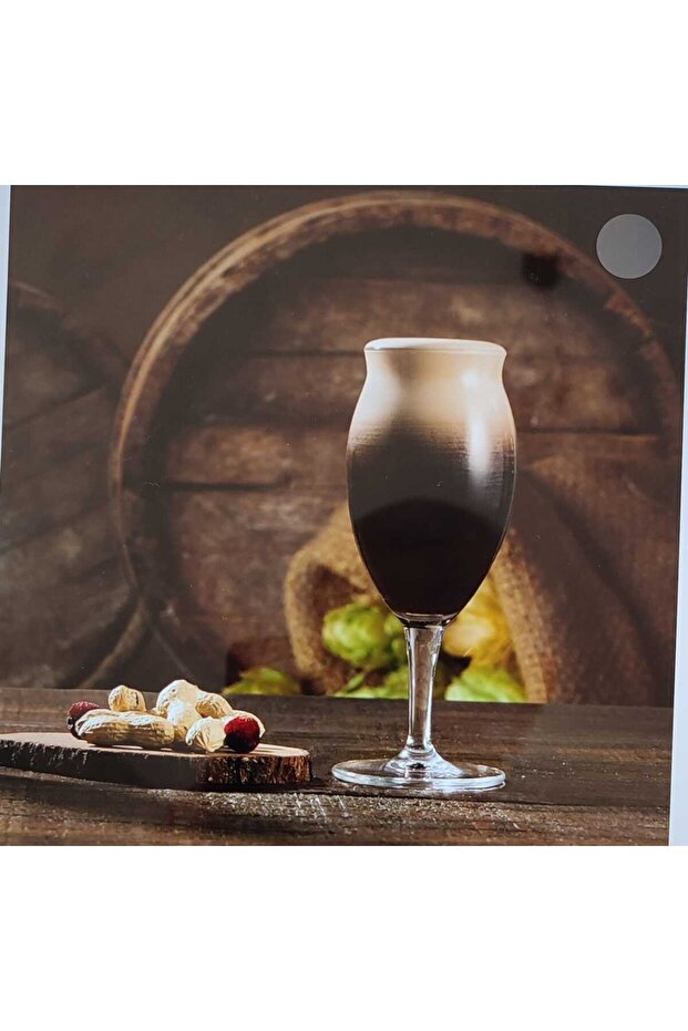 4 Pieces Craft Stout And Porter Beer Glass, 410 Ml, 202 Mm Height, 67 Mm Diameter Clear