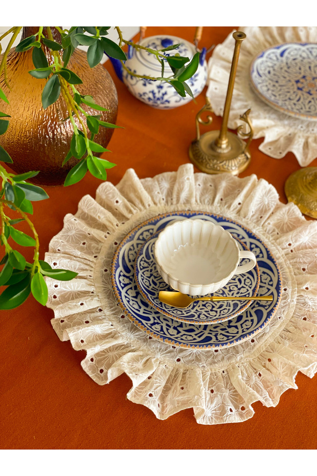 2Li Cream Scallop American Service