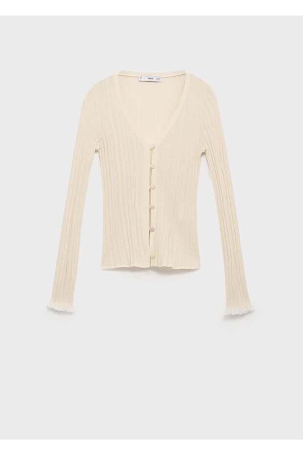 Kontrast biyeli hırka - 3