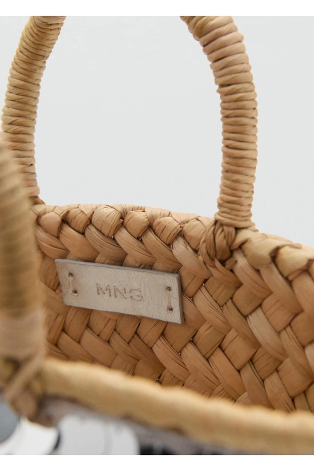 Payetli mini sepet çanta - 5