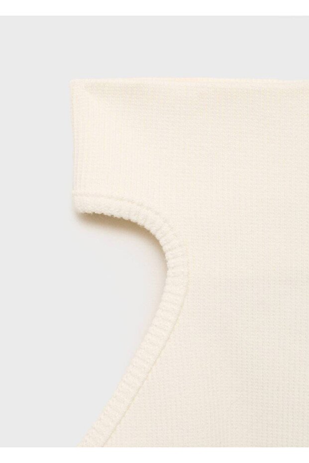 Halter yakalı örgü bluz - 5