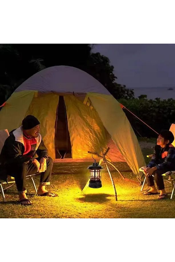 Güneş Enerjili Solar Nostaljik Işığı Ayarlanabilir Ledli Kamp Feneri Lamba Işıldak Usb Şarjlı - 4