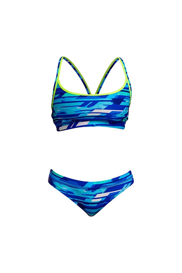 مجموعة بيكيني للفتيات من Funkita Pace Racer