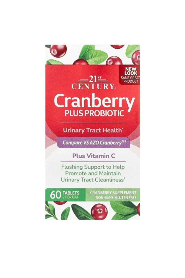 مكمل غذائي Cranberry Plus Probiotic من 21st Century