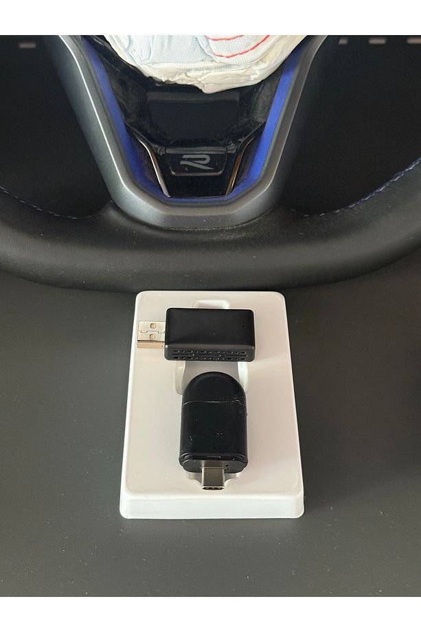 Kablosuz Carplay Adaptörü IOS ANDROiD Uyumlu Carplay Usb ve Type-c 2in1 Araç Multimedya Adaptörü - 2