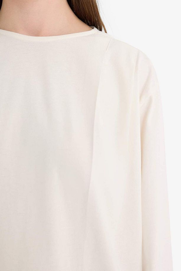 Regular Fit Bisiklet Yaka Uzun Kollu Tunik F3096AX25SM - 5