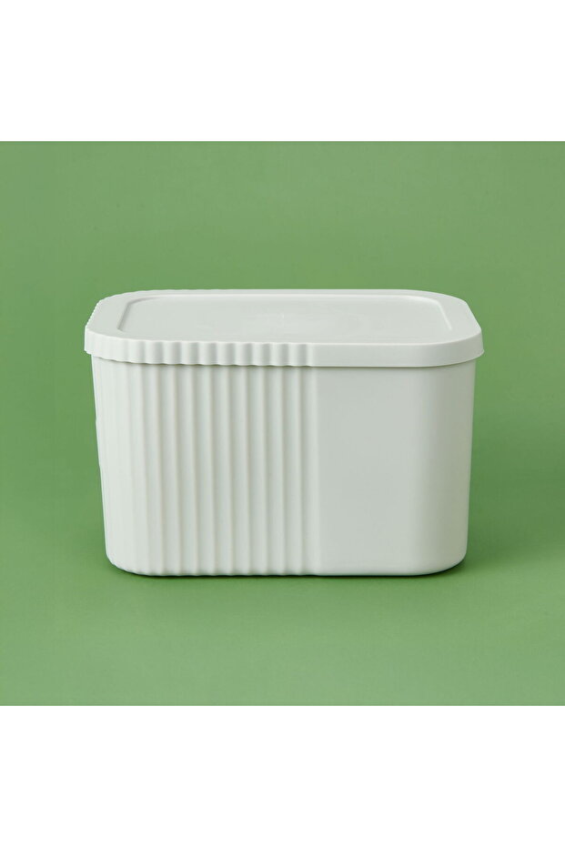 صندوق متوسط ​​الحجم بغطاء - رمادي - 6 لتر - 2