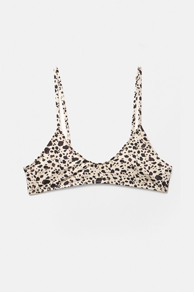 İnek Desenli Bikini Üstü - 4