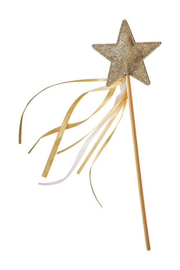 Gold Star Wand - Magical Party Accessory