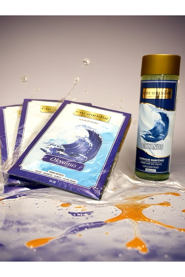 Okyanus Kokulu Set – 3 Adet Dolap Kokusu + 200 ml Çamaşır Parfümü - 6