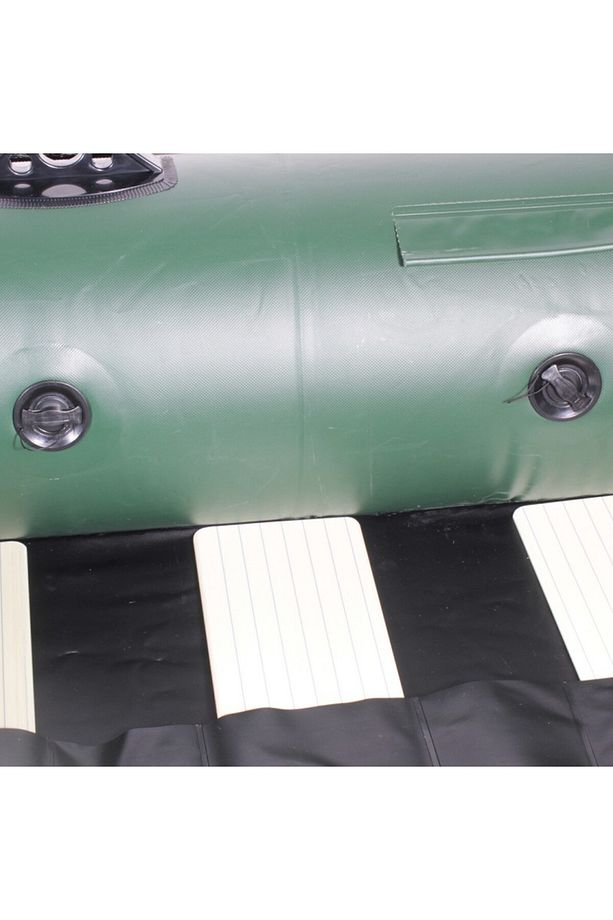 2.40m*128cm 0.70mm Izgara Taban Şişme Bot (ARMY GREEN) Standart-standart - 2