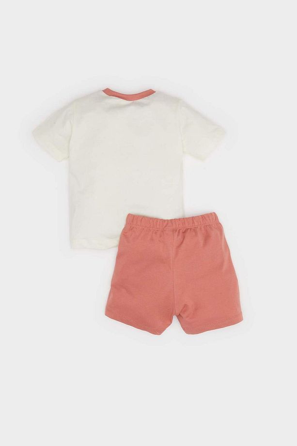 Erkek Bebek 4'lü Pijama Takımı Kısa Kollu Penye Üst Beli Lastikli Şort E1188a525hs - 5