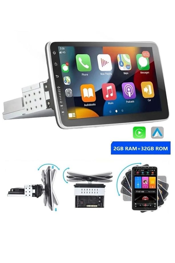 Primat P1002 10.1inç Android15 Tek Din Carplay 2gb Ram 32gb Hafıza 360 Derece Ekran Multimedya Teyp - 2