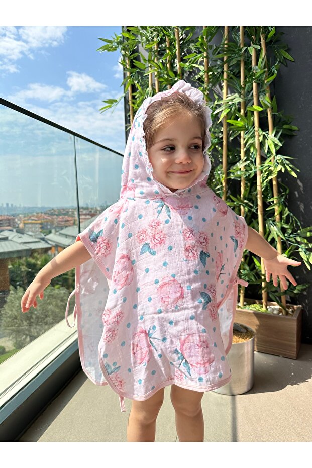 Organik Bambu Müslin Panço - 1