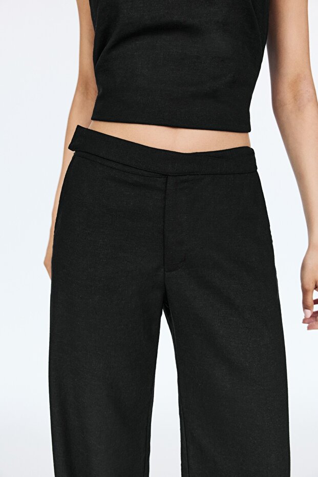 Çapraz kemerli rustik pantolon - 5