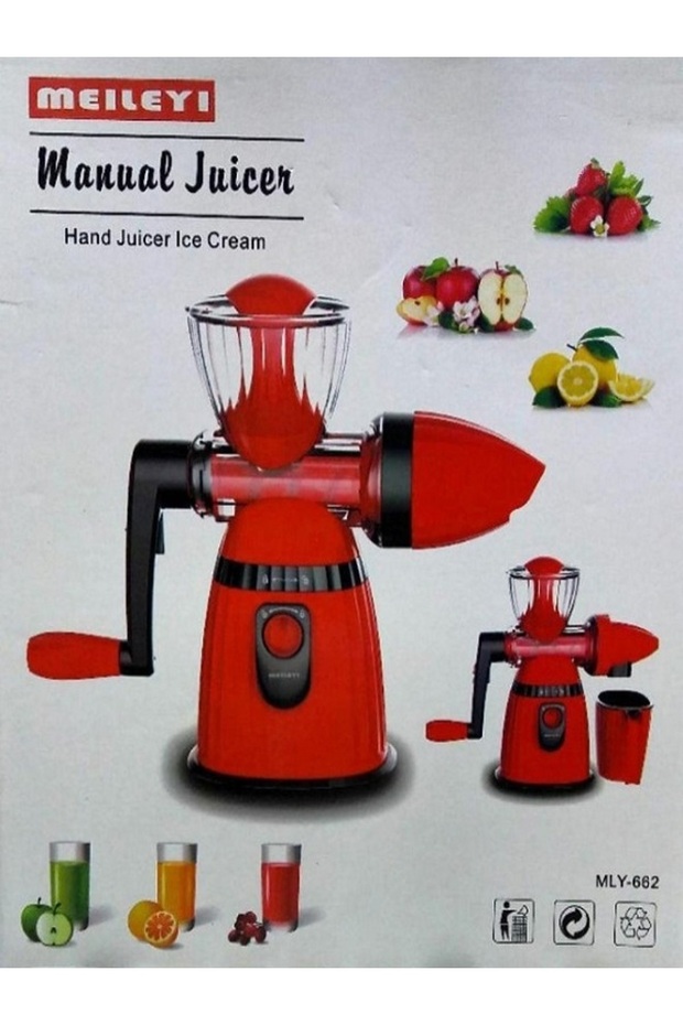 2-in-1 Manual Juicer & Ice Cream Maker