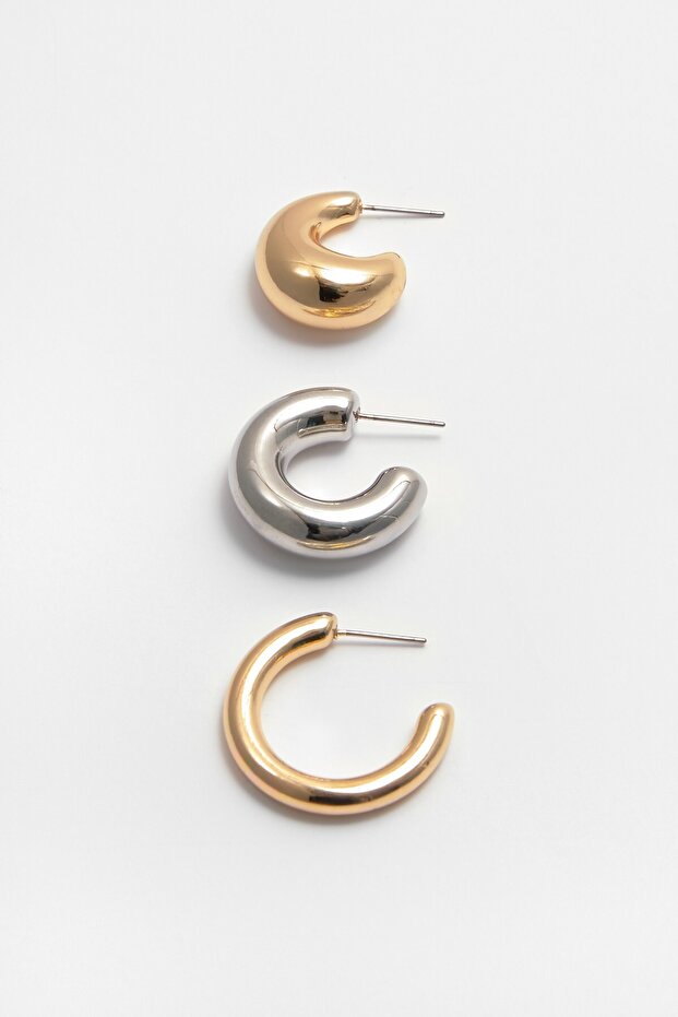 6'lı halka küpe paketi - 3