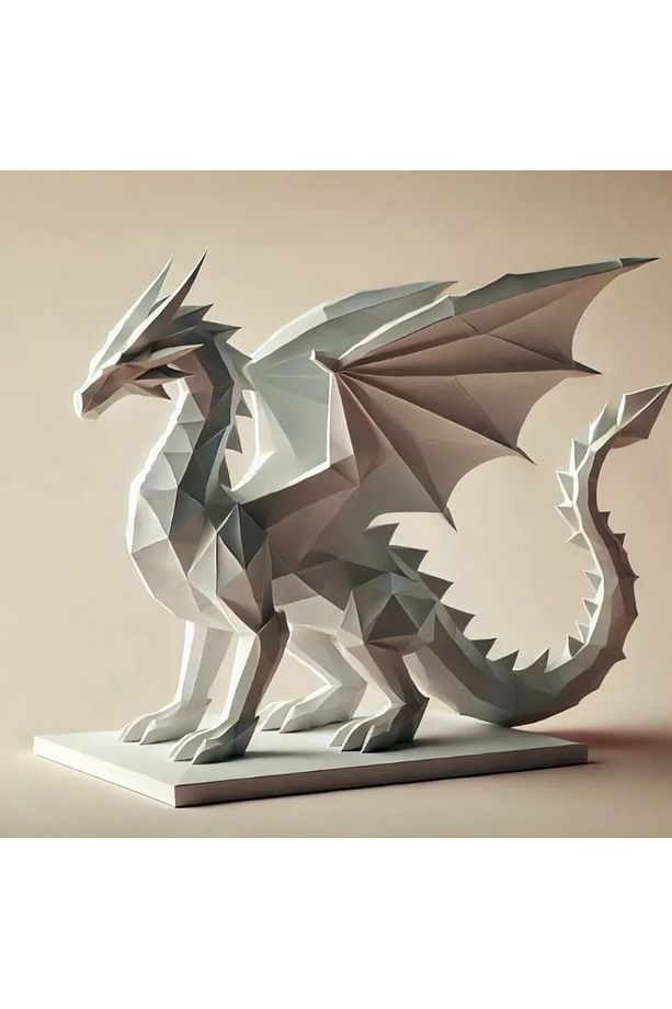 Modern Tasarım 3D Ejderha Figürü - 1