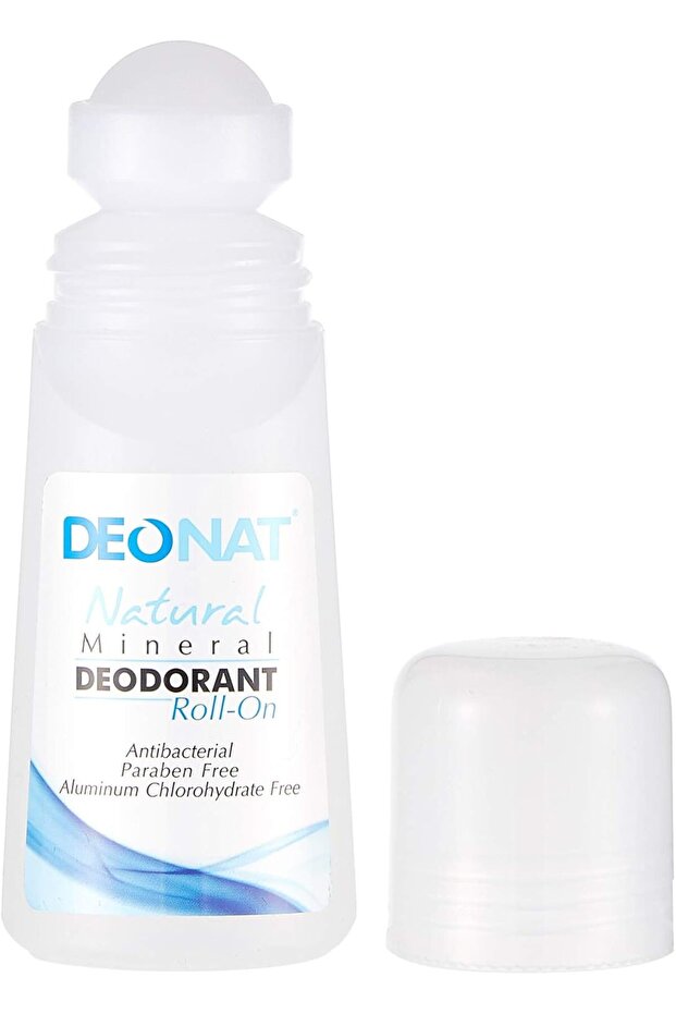 Natural Mineral Deodorant Roll on 65ml - Alcohol free - Paraben free