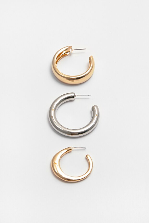 6'lı halka küpe paketi - 4