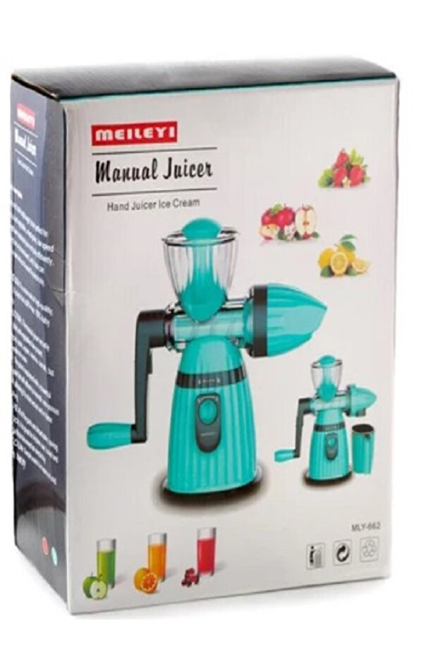 2-in-1 Manual Juicer & Ice Cream Maker