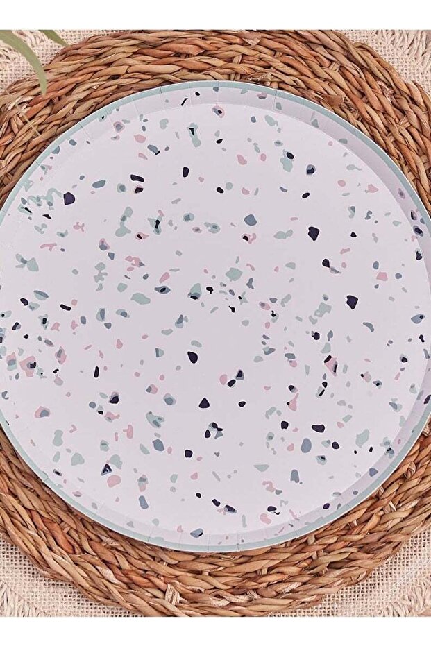 Terrazzo Print Paper Plates