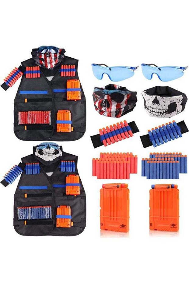 مجموعة سترات تكتيكية النخبة من سلسلة Nerf لفريقين