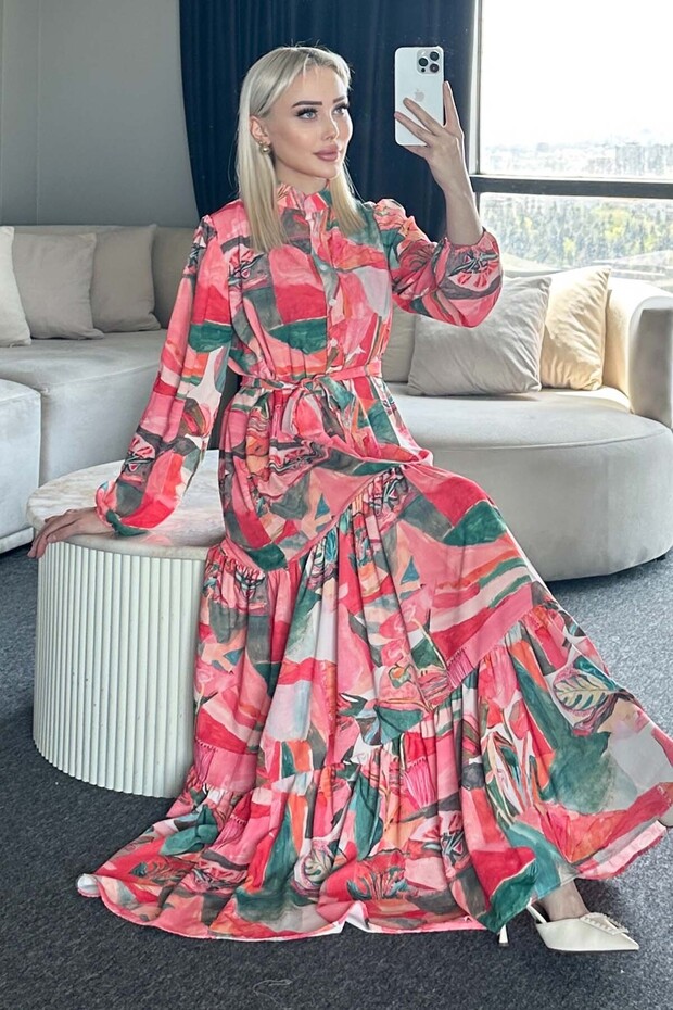 Rochie Hijab cu model Verde 522-1