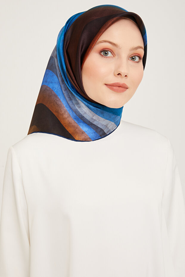Armine Silk Scarf 9021D (Sura) (Nostalji̇)-33