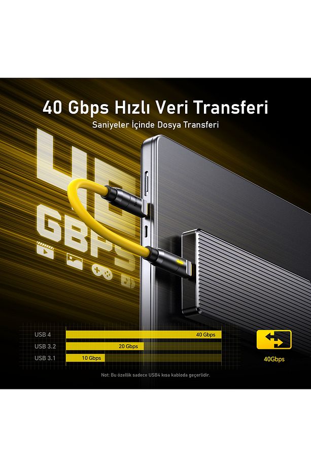 The Future Creative Power 8-in-1 240W PD 3.1 Süper Hızlı Şarj/Data Kablo Seti, Type-C to Type-C - 4