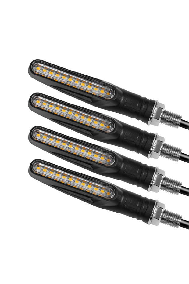 4 قطع 2/4 قطع عالمية LED دراجة نارية إشارة الانعطاف ضوء وامض أضواء خلفية مصباح الملحقات مقاوم للماء