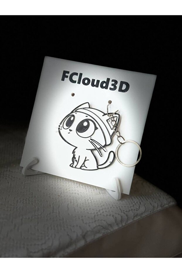 سلسلة مفاتيح على شكل قطة موديل سيلا - 1