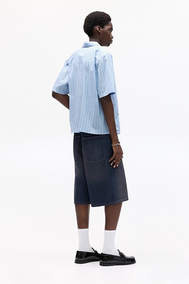 STWD çizgili kısa kollu gömlek - 4