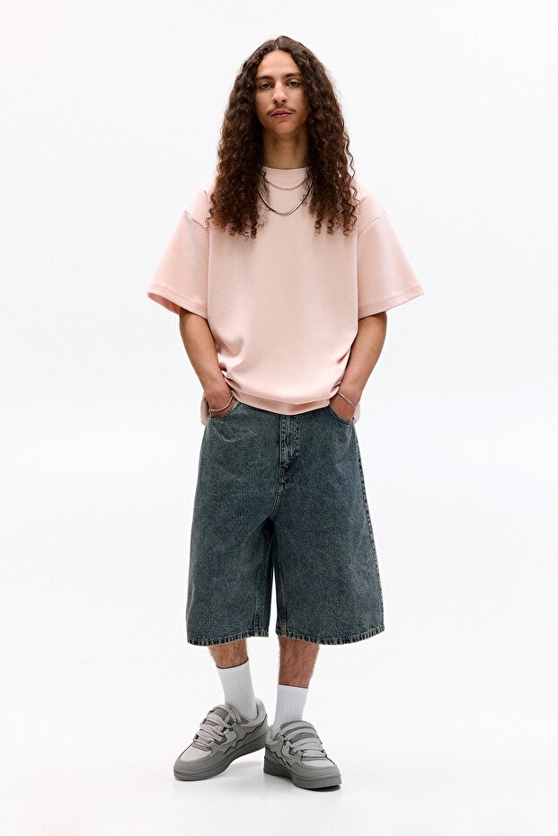 Basic kısa kollu sweatshirt - 2