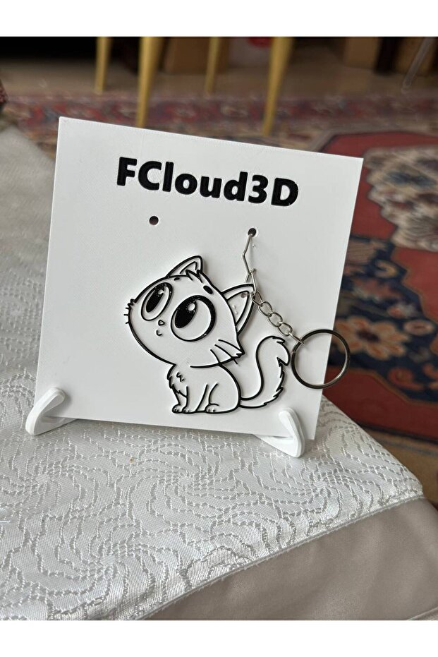 سلسلة مفاتيح على شكل قطة موديل Efe - 5