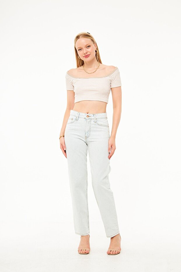 Kadın Denim Pantolon - 6