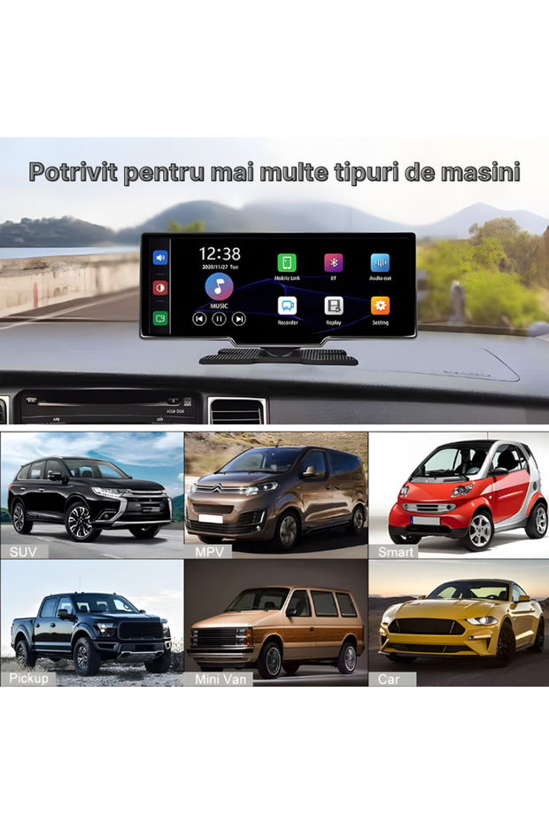 Navigatie auto multimedia C200, Apple CarPlay/Android Auto Wireless, Display 10.26 inch - 8