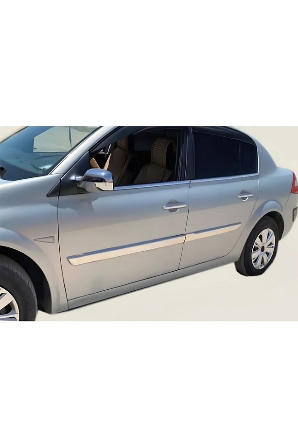 Renault Megane 2 Uyumlu 2002-2010 Krom Yan Kapı Çıtası 4 Parça Paslanmaz Çelik - 3