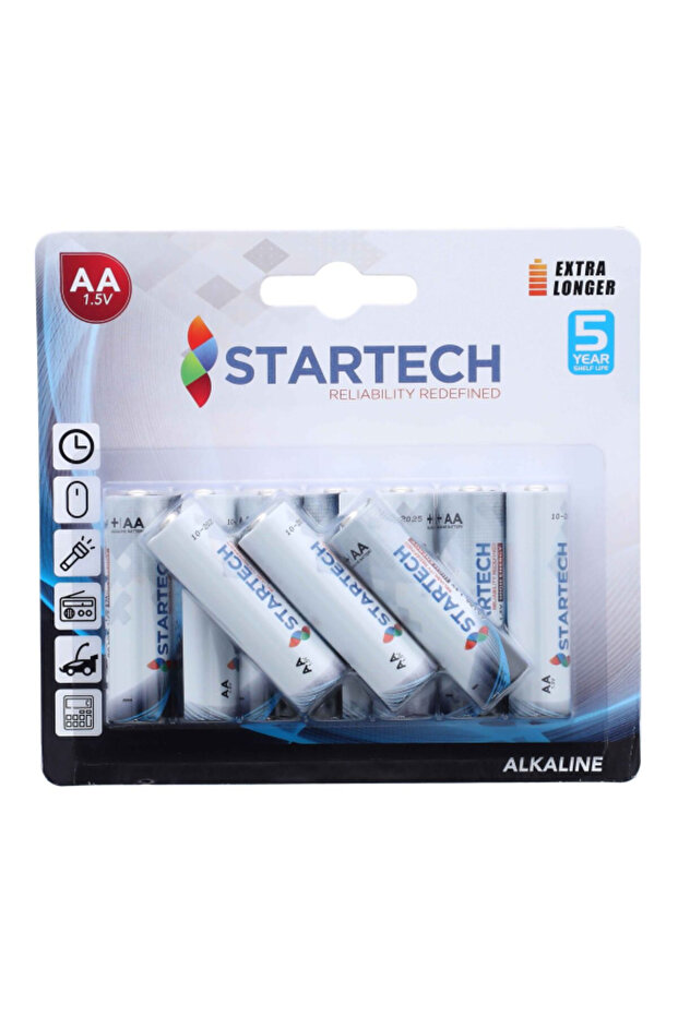 بطارية قلوية AA مكونة من 10 قطع - 1