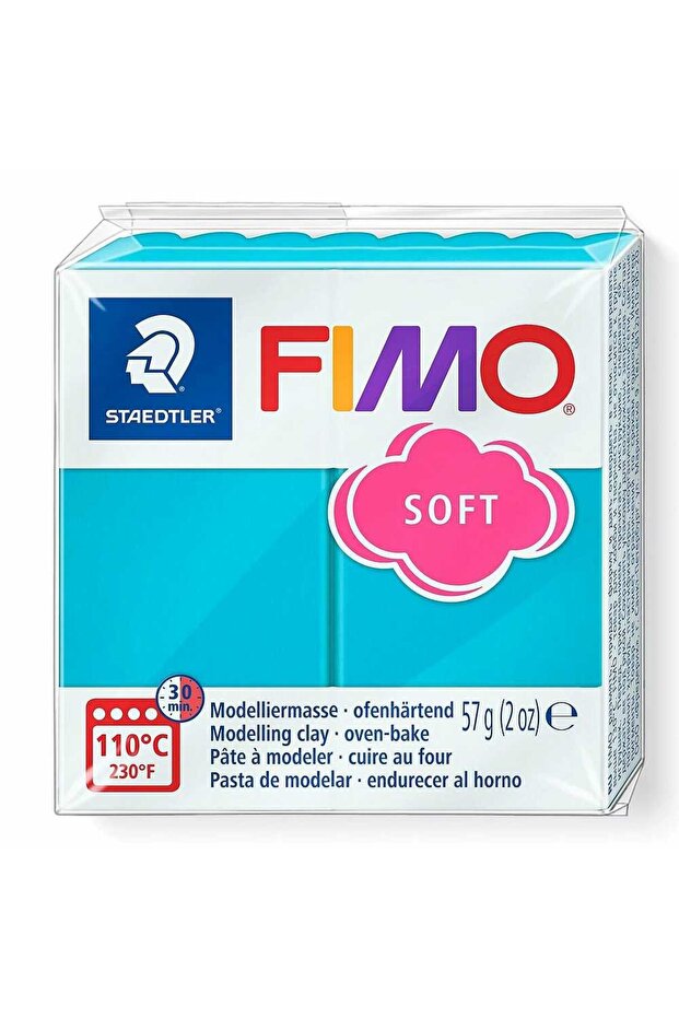 FIMO Soft Modeling Clay 57g Light Turquoise Blue - 1