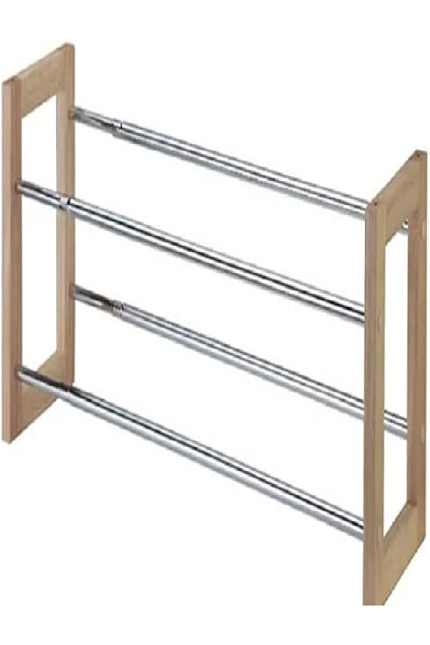 رف أحذية قابل للتوسيع - منظم قابل للتعديل وموفر للمساحة - 1