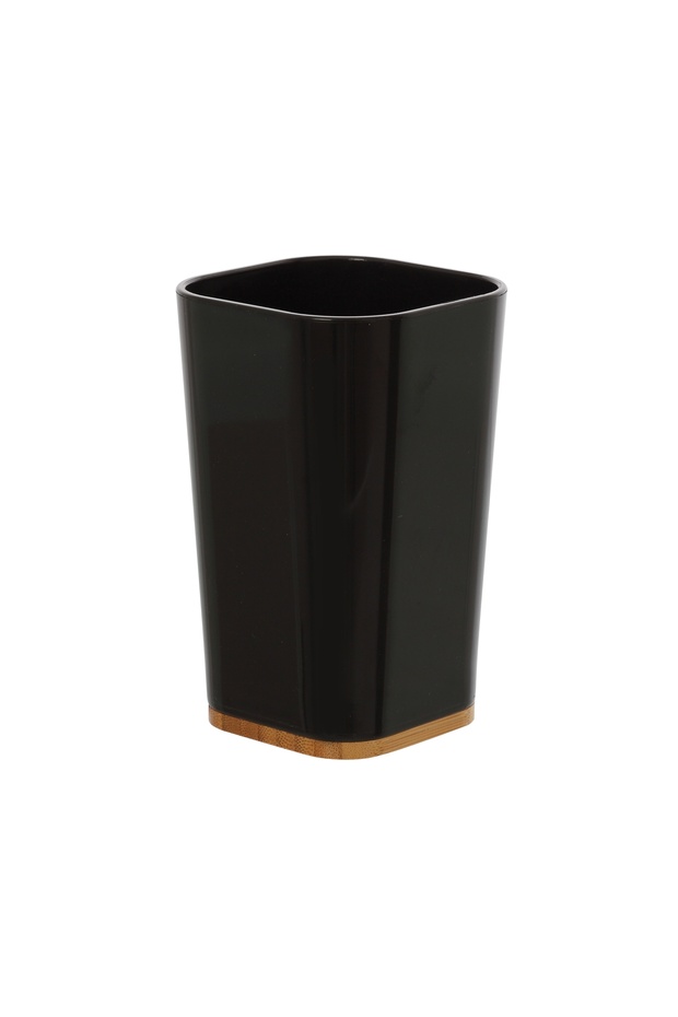 toothbrush holder, Bamboo, Black