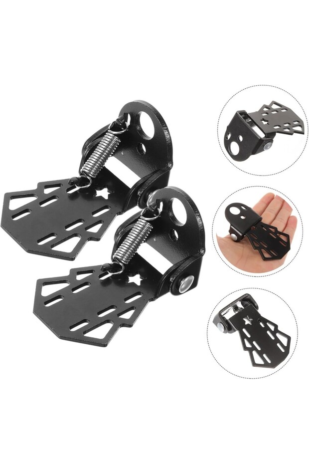 Bisiklet Katlanabilir Arka Basamak (AYAKLIK) Mile Bağlanan Bisiklet Peg Siyah - 1