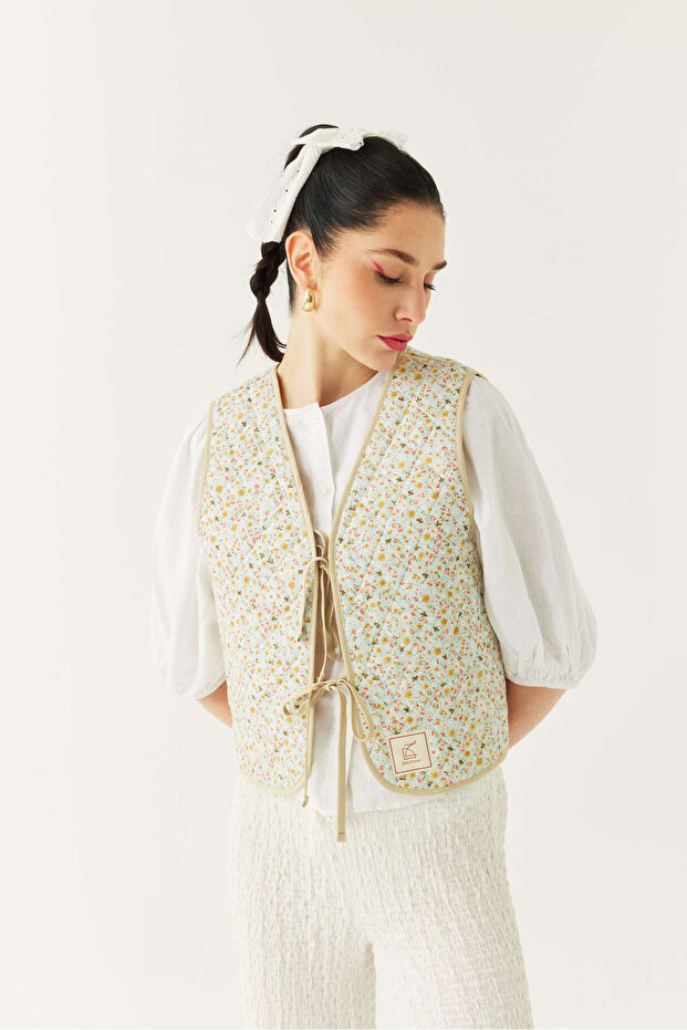 Daisy Çift Taraflı Yelek - 5