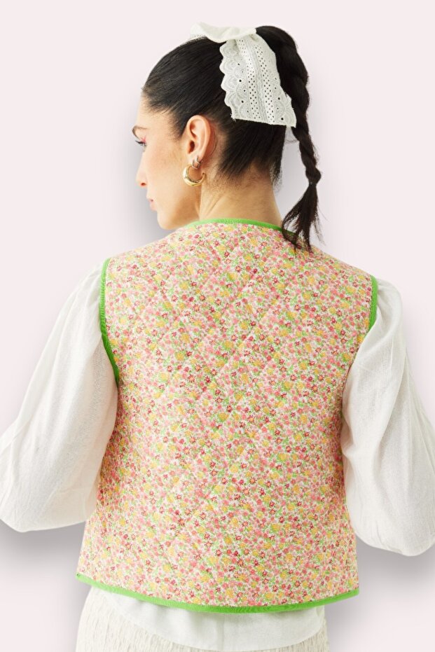 Daisy Çift Taraflı Yelek - 4