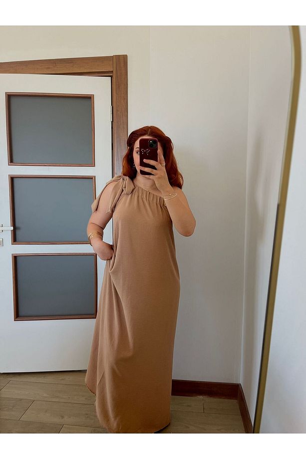 KADIN TEK OMUZ ELBİSE - 5