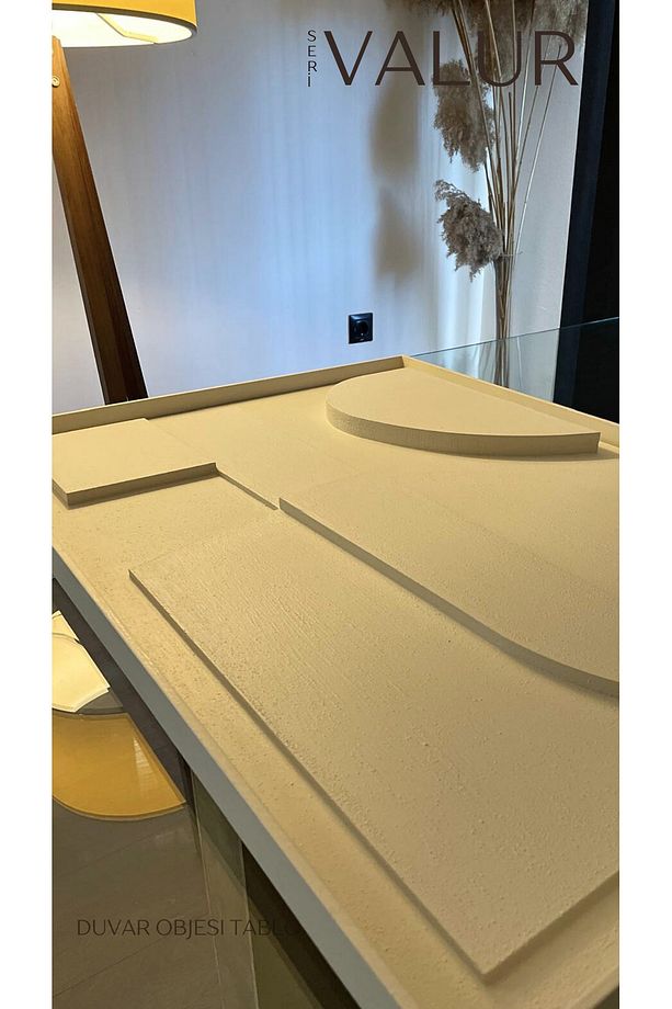İskandinav Modern Soyut 3d Duvar Objesi Dokulu El Yapımı Minimalist Bohem Tablo - 8