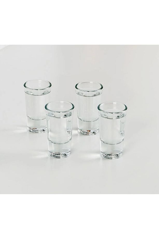 6'lı Set Shot Bardağı Cam Bardak Yükseklik 7 Cm Likör Bardağı Seti Mini Şat Bardağı Hacim 25 ml - 3