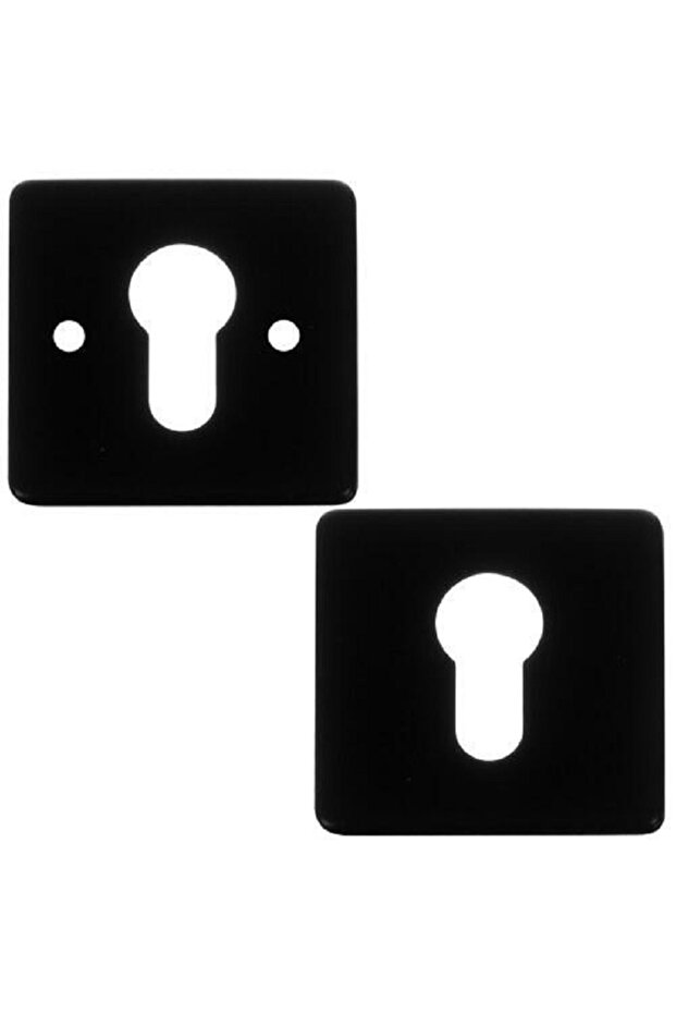 Door Handle, Universal, Rosette, Reversible, Black - 5